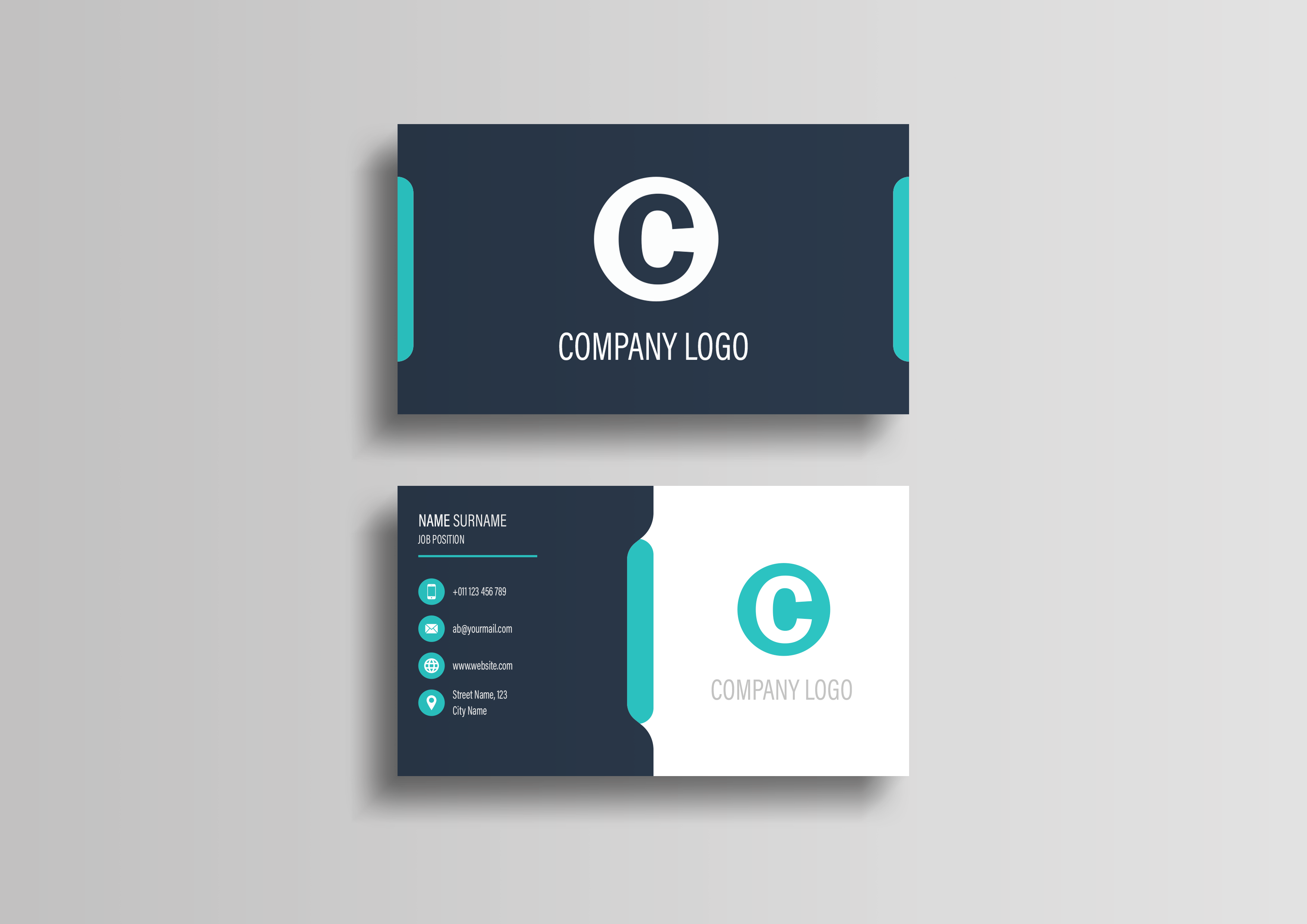 Modern Business Card Template + Mockup