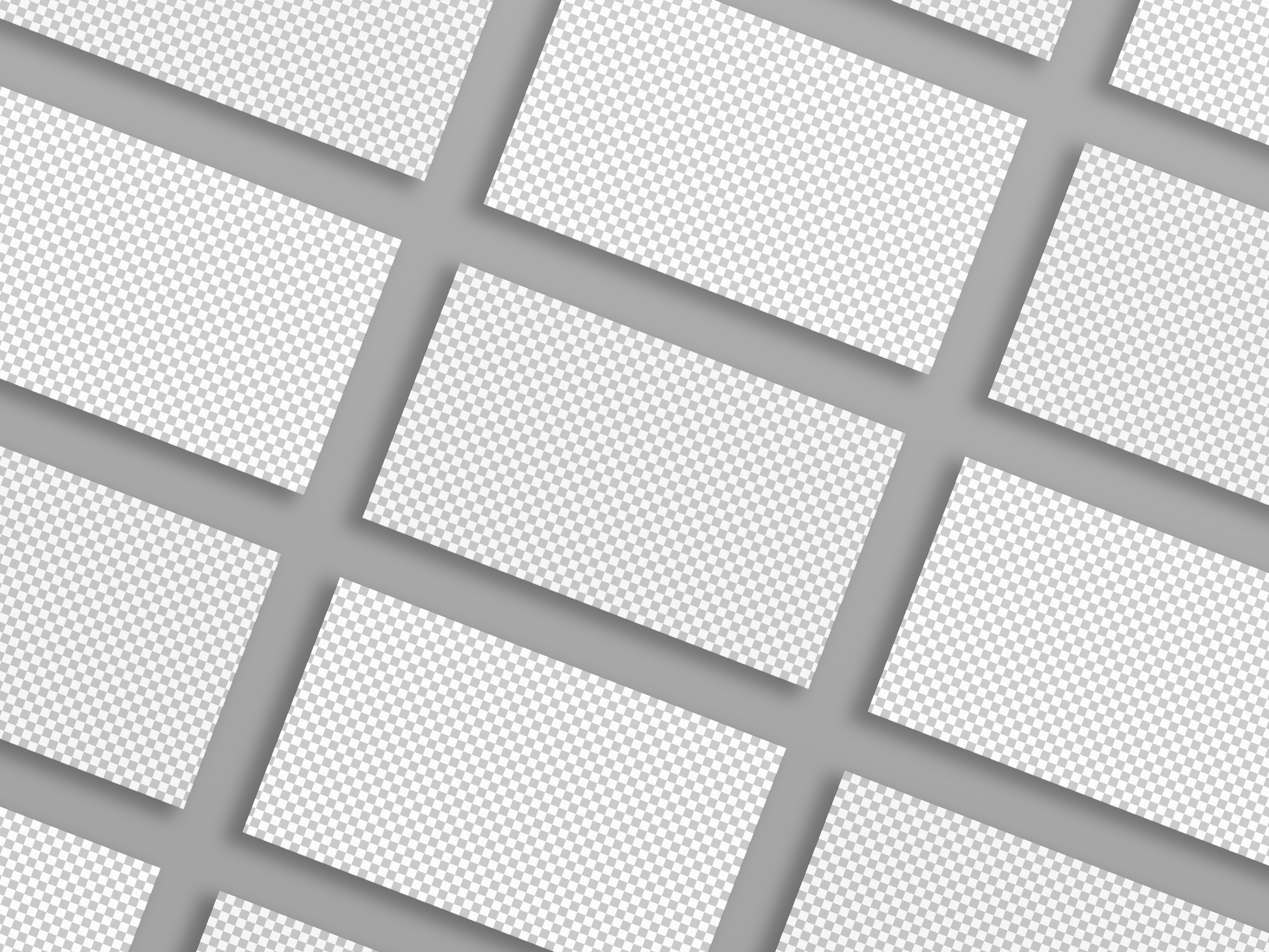 Business Card Grid Mockup