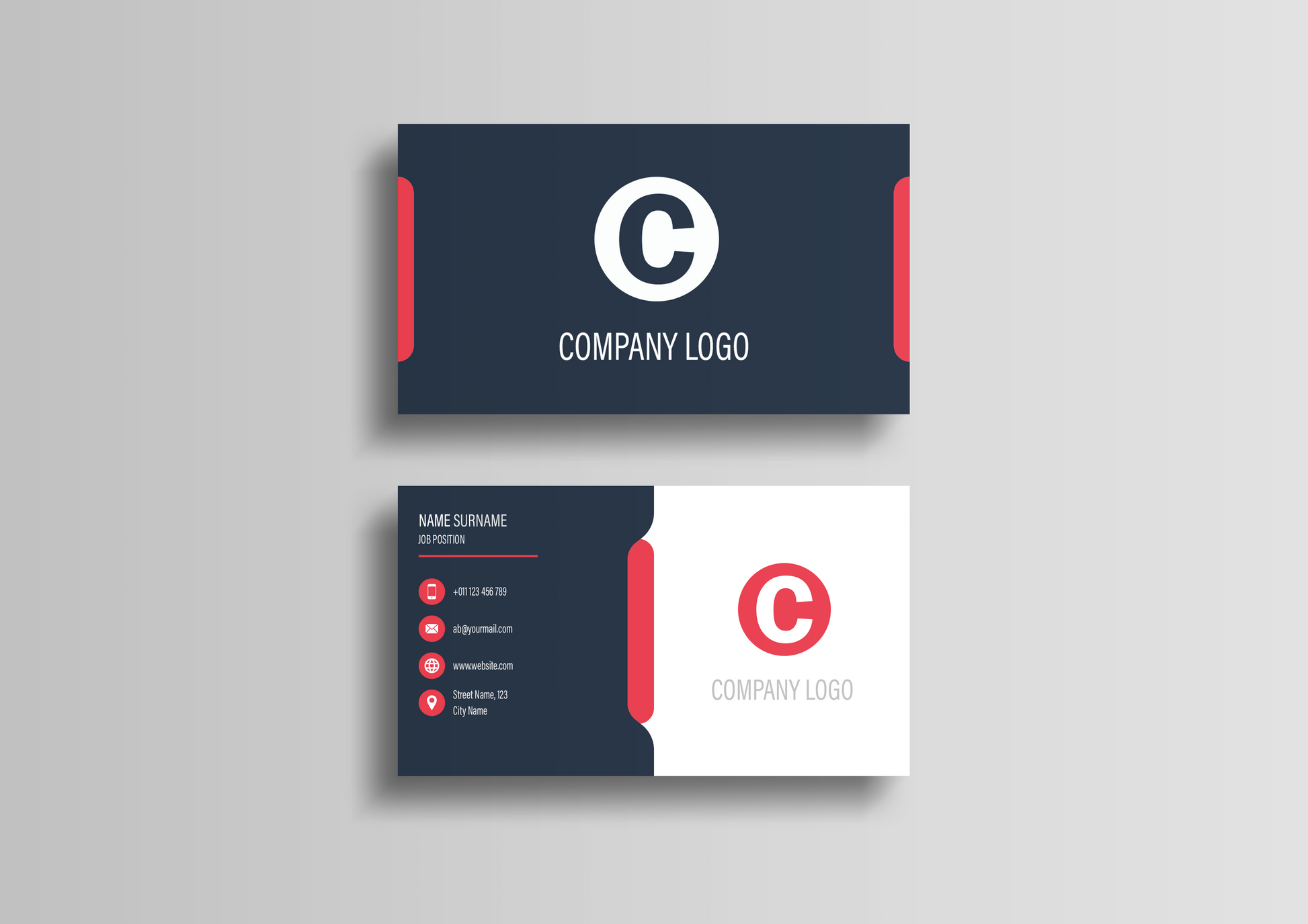 Modern Business Card Template + Mockup