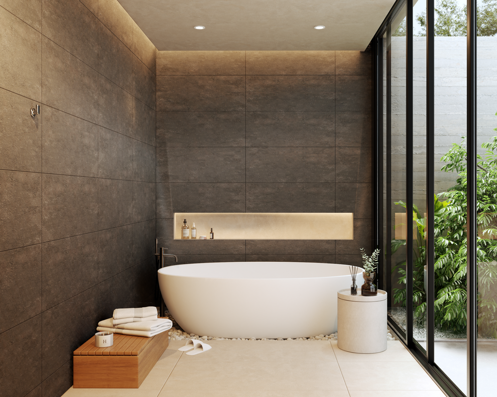 Contemporary Luxury Bathroom Scene