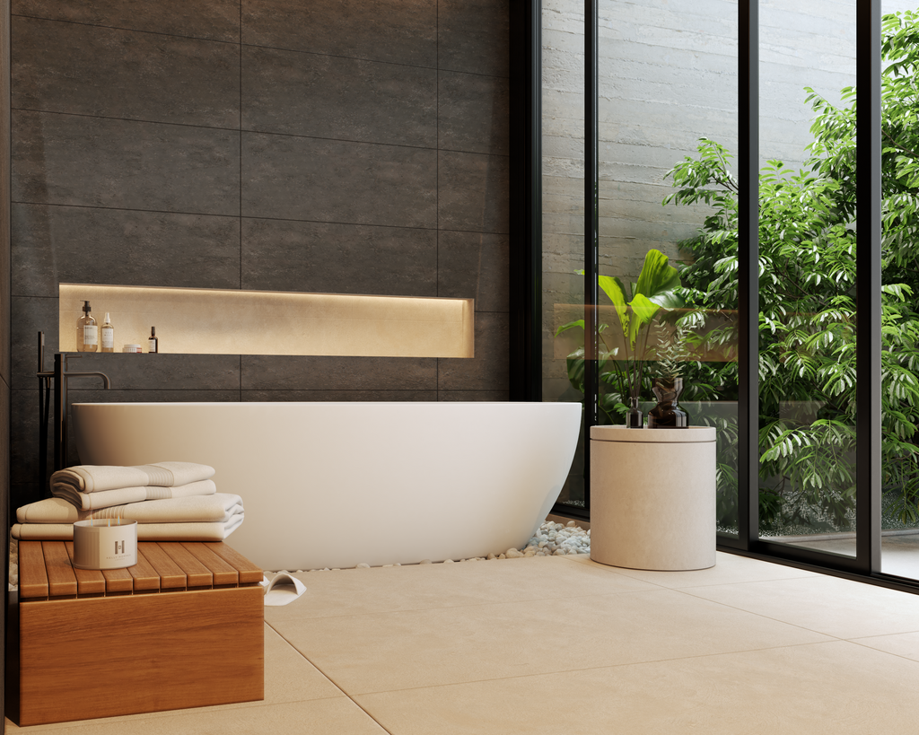 Contemporary Luxury Bathroom Scene