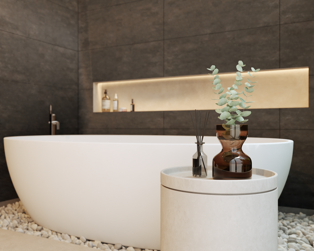 Contemporary Luxury Bathroom Scene