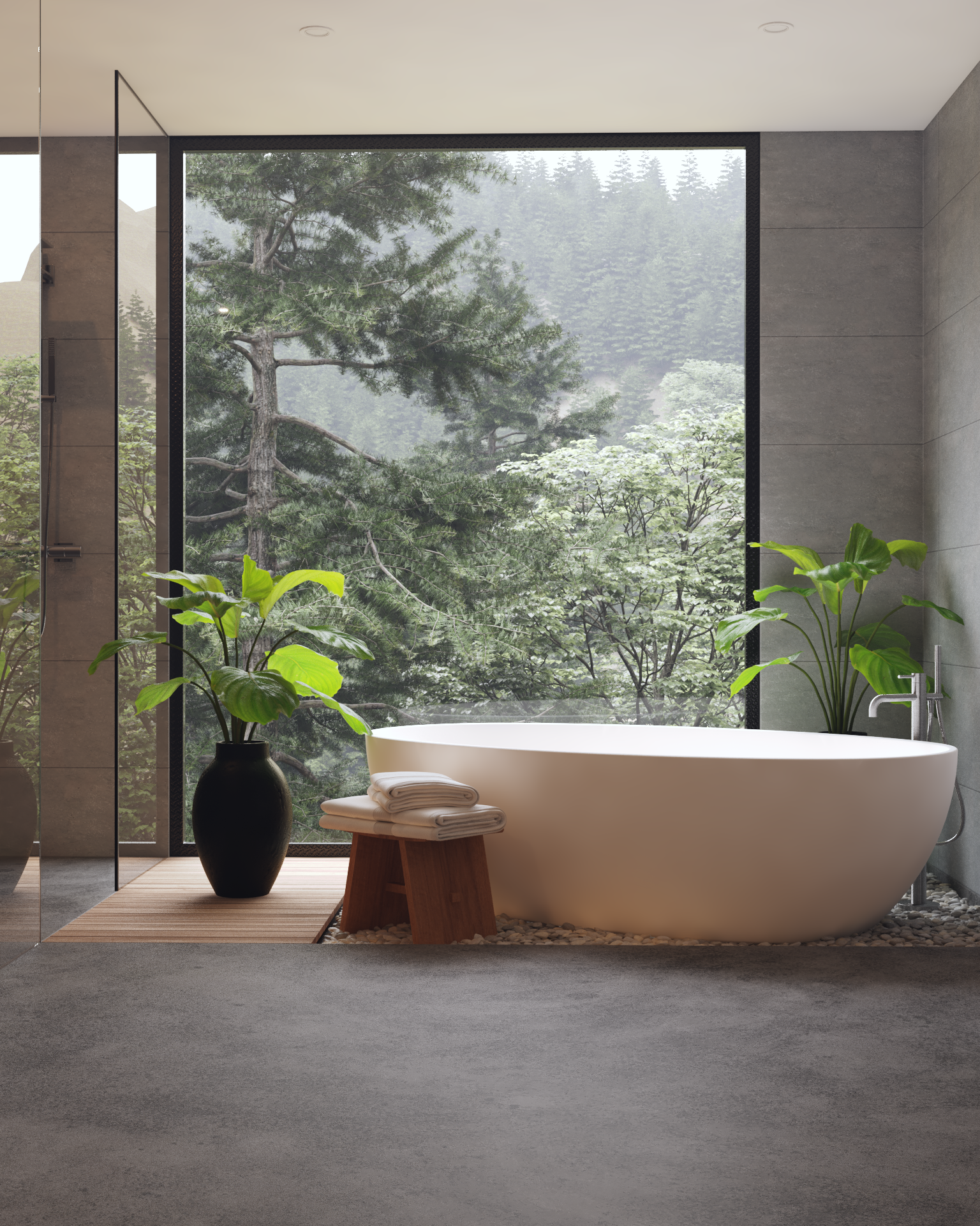 Modern Bathroom Scene