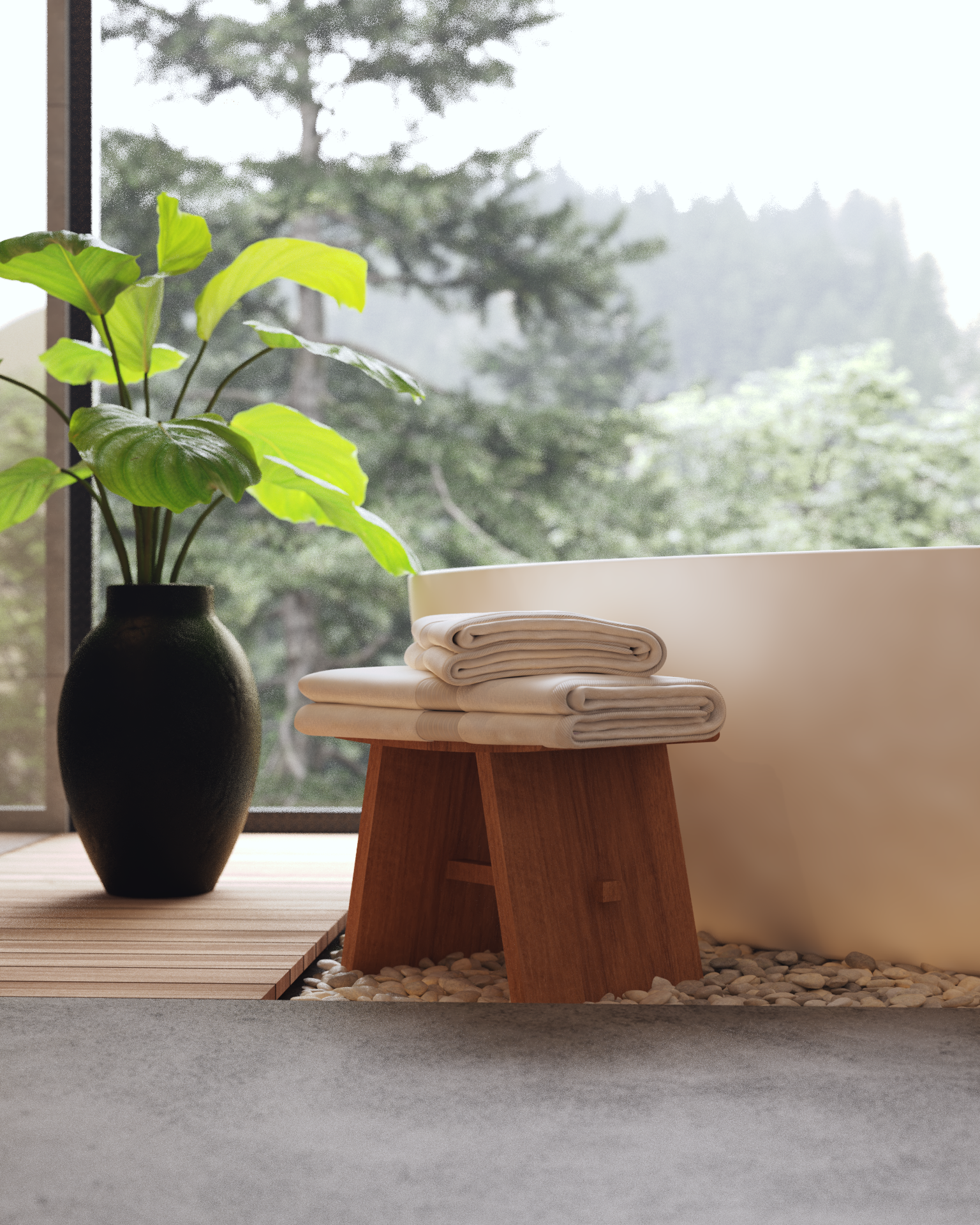 Modern Bathroom Scene