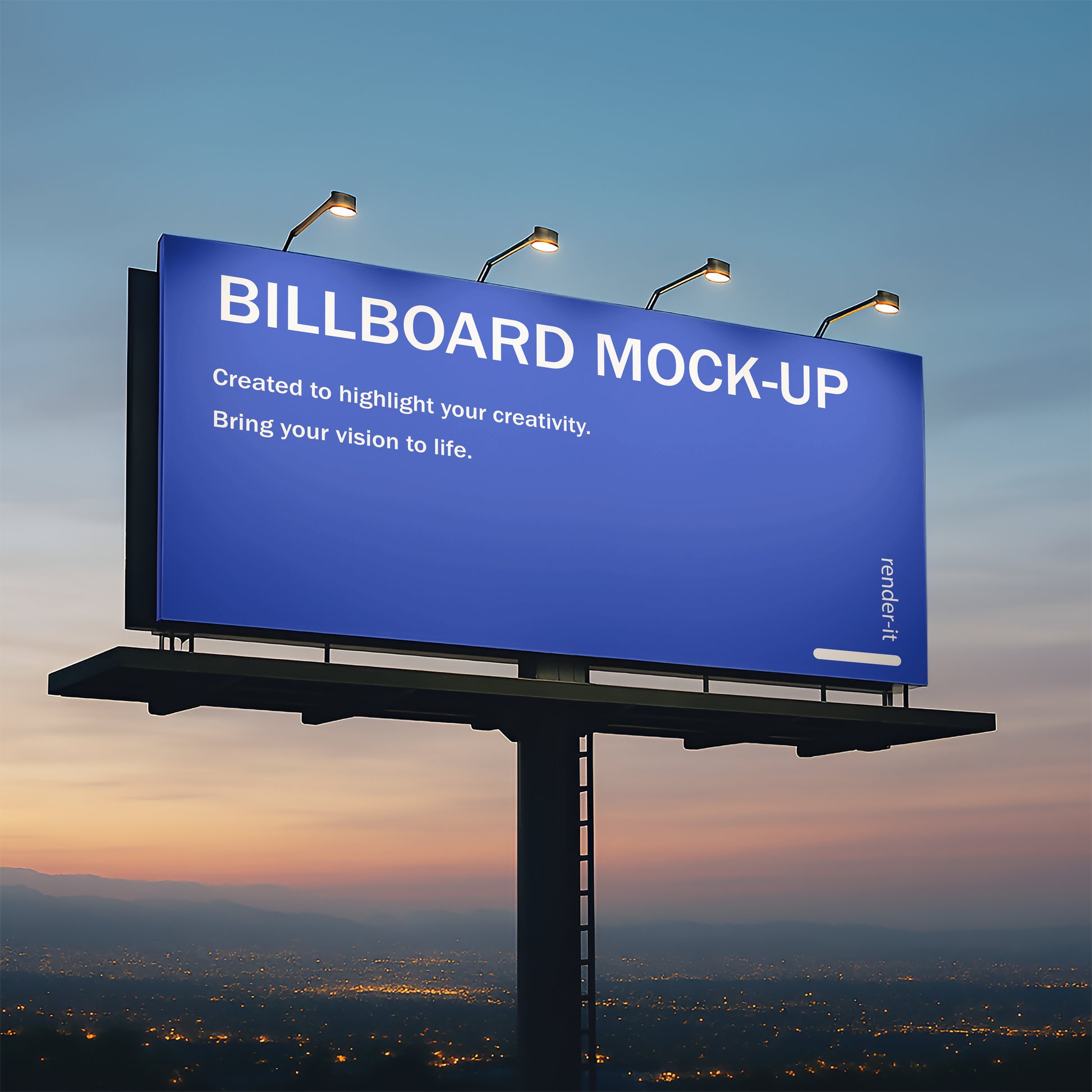 Sunset City Billboard Mockup