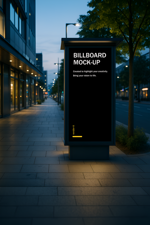 Advertising Urban Billboard Mockup