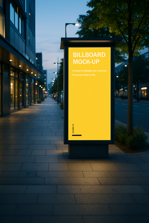 Advertising Urban Billboard Mockup