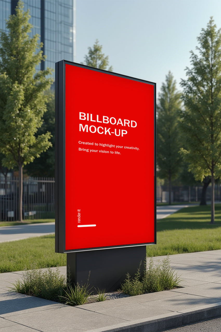 Urban Park Billboard Mockup