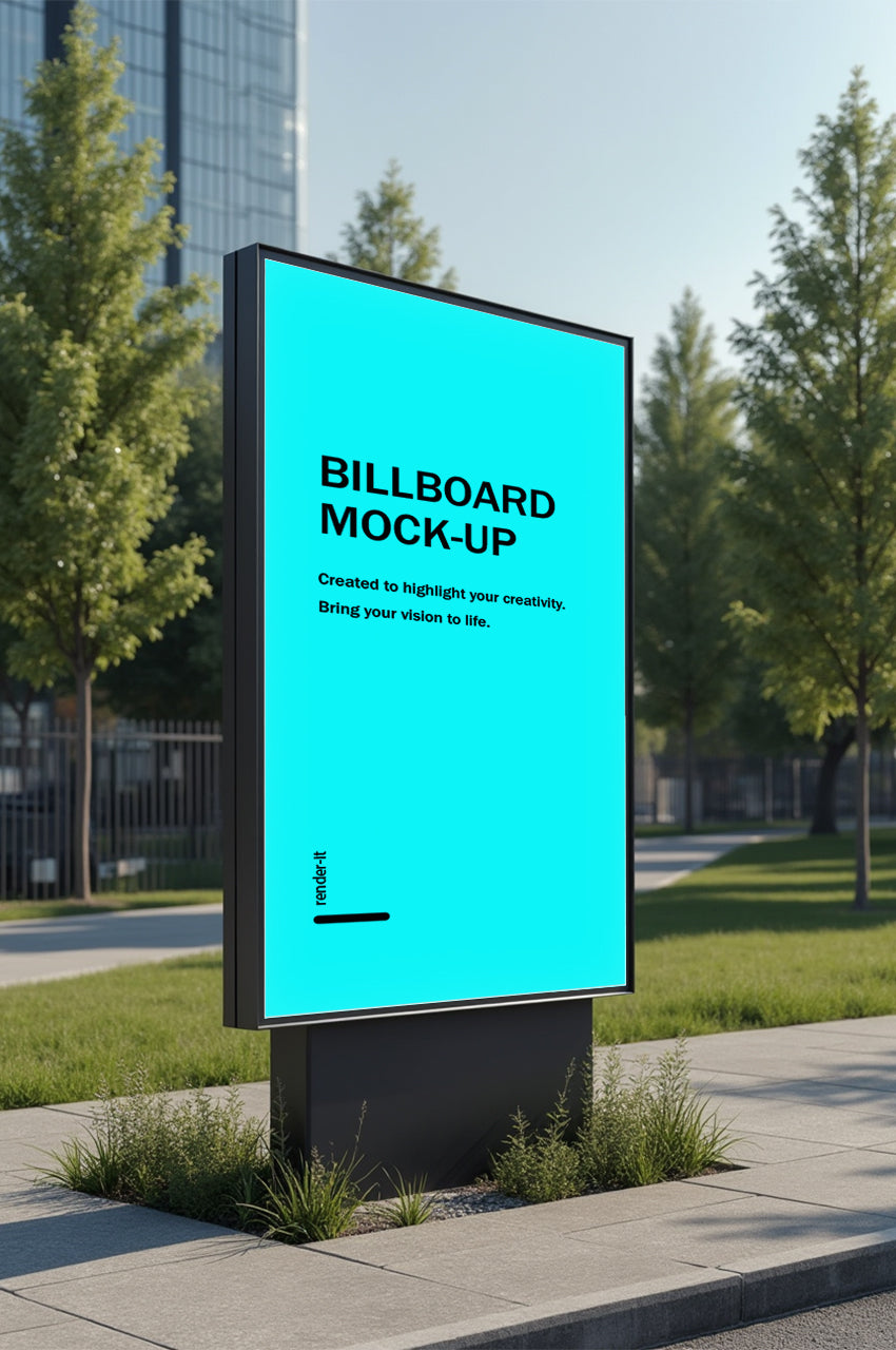 Urban Park Billboard Mockup