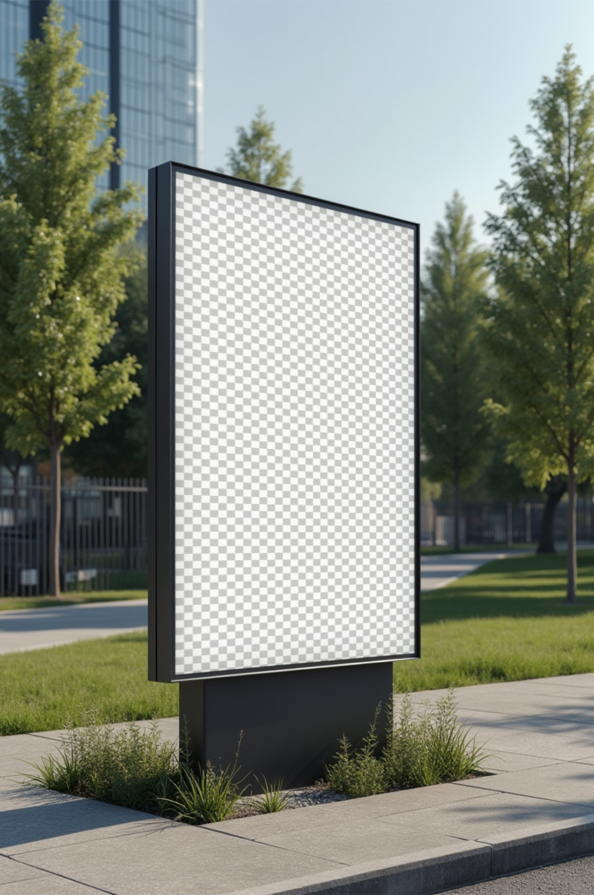 Urban Park Billboard Mockup